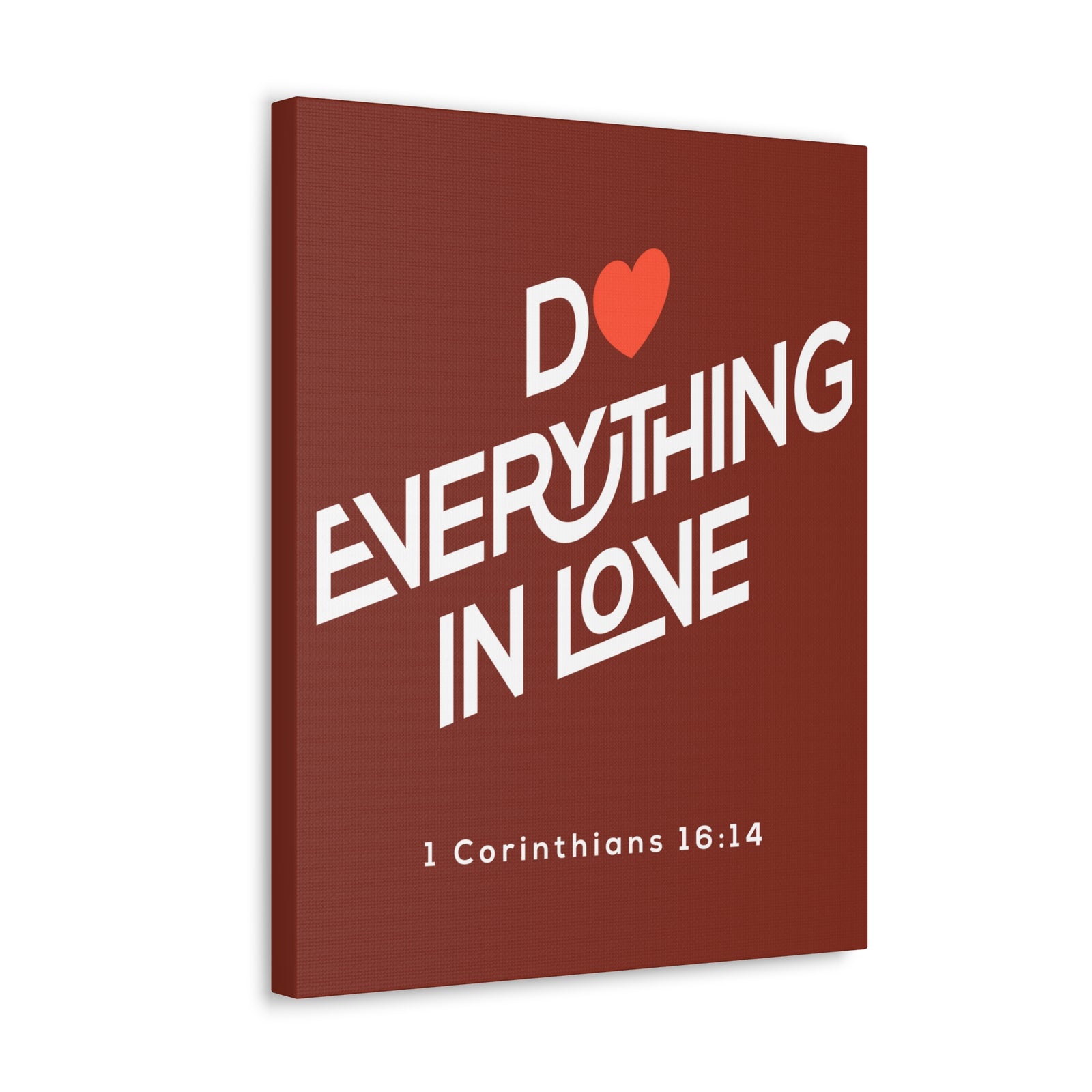 Scripture Canvas Do Everything In Love 1 Corinthians 16:14 Christian Wall Art Bible Verse Print Ready To Hang-Express Your Love Gifts
