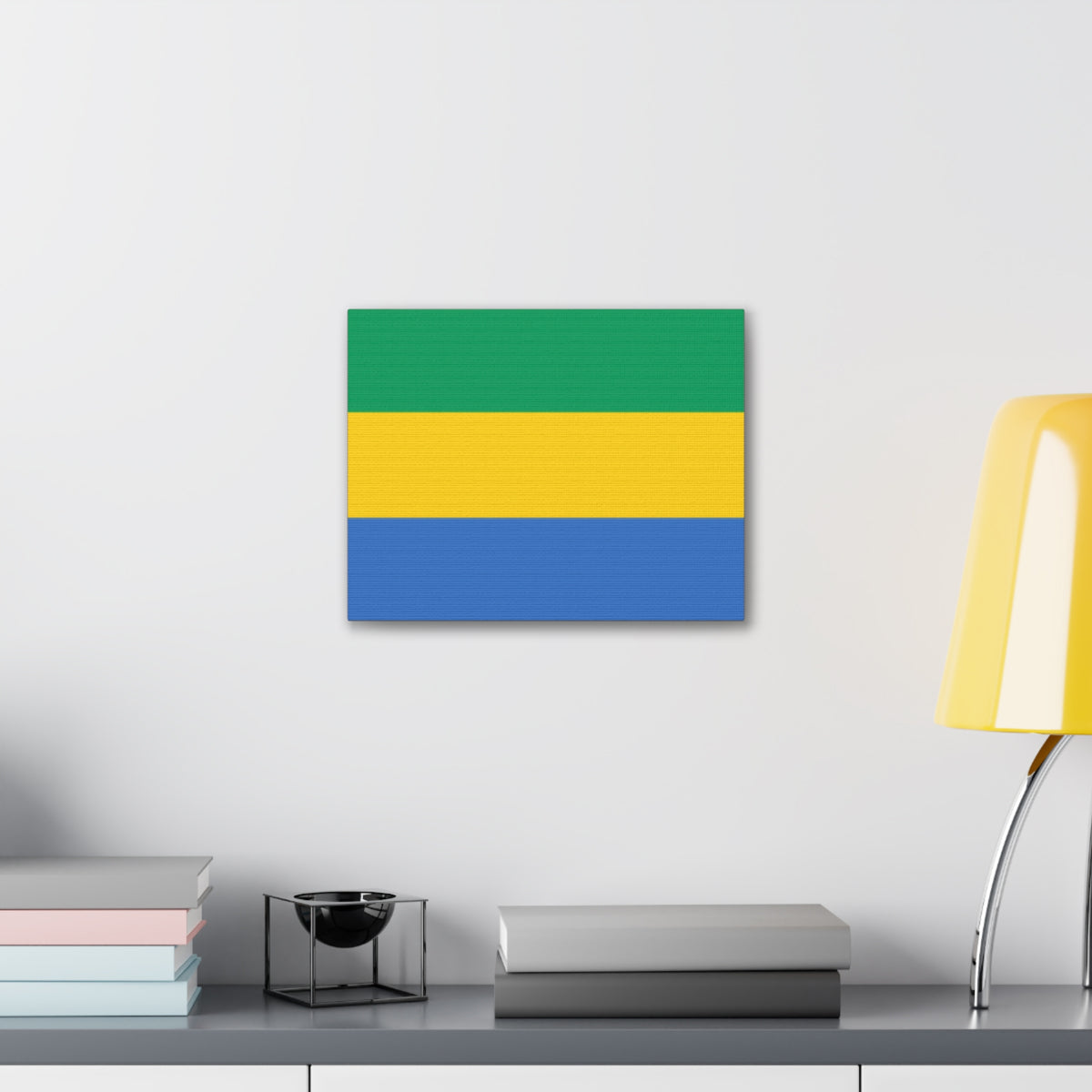 Gabon Country Flag Canvas Vibrant Wall Art Unframed Home Decor-Express Your Love Gifts