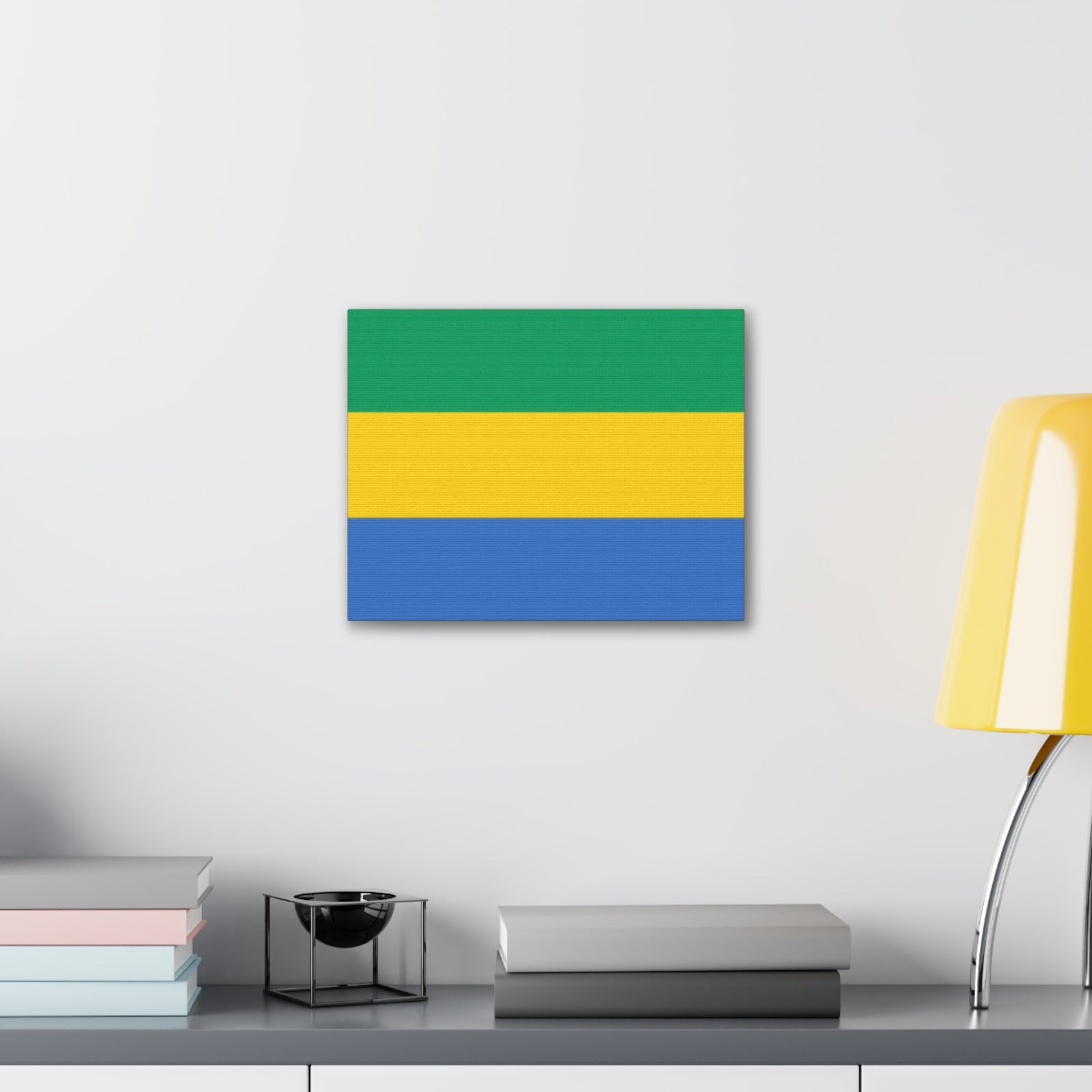 Gabon Country Flag Canvas Vibrant Wall Art Unframed Home Decor-Express Your Love Gifts