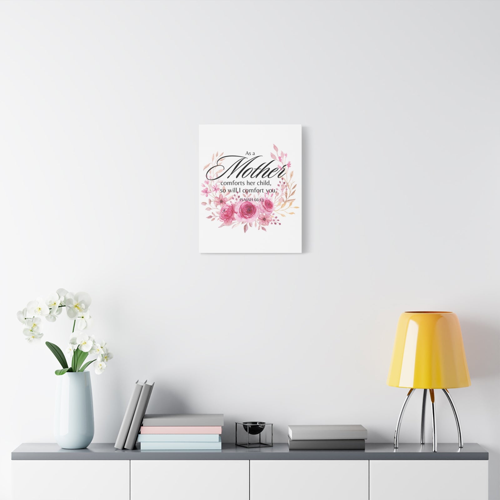 Scripture Walls Isaiah 66:13 I Will Comfort You Bible Verse Canvas Christian Wall Art Ready to Hang Unframed-Express Your Love Gifts