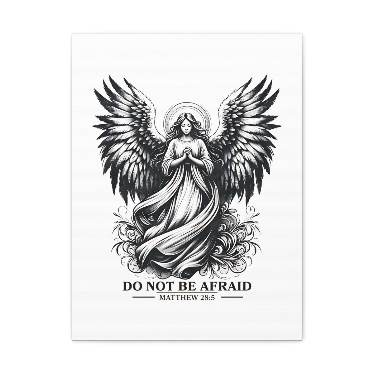 Scripture Walls Matthew 28:5 Do Not Be Afraid Bible Verse Canvas Christian Wall Art Ready to Hang Unframed-Express Your Love Gifts