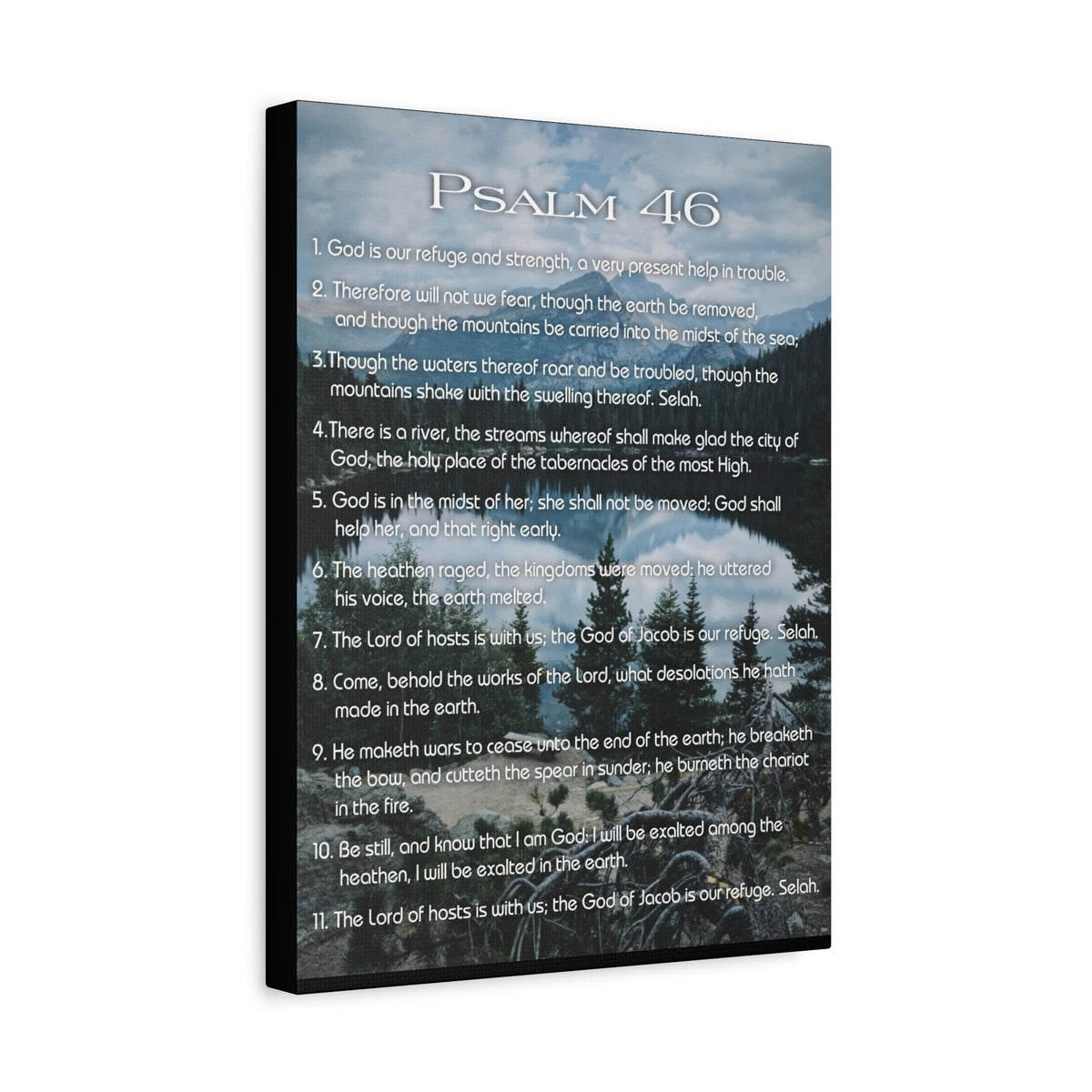 Scripture Walls Lord Reign In Me Psalm 46:11 Colored Christian Wall Art Print Ready to Hang-Express Your Love Gifts
