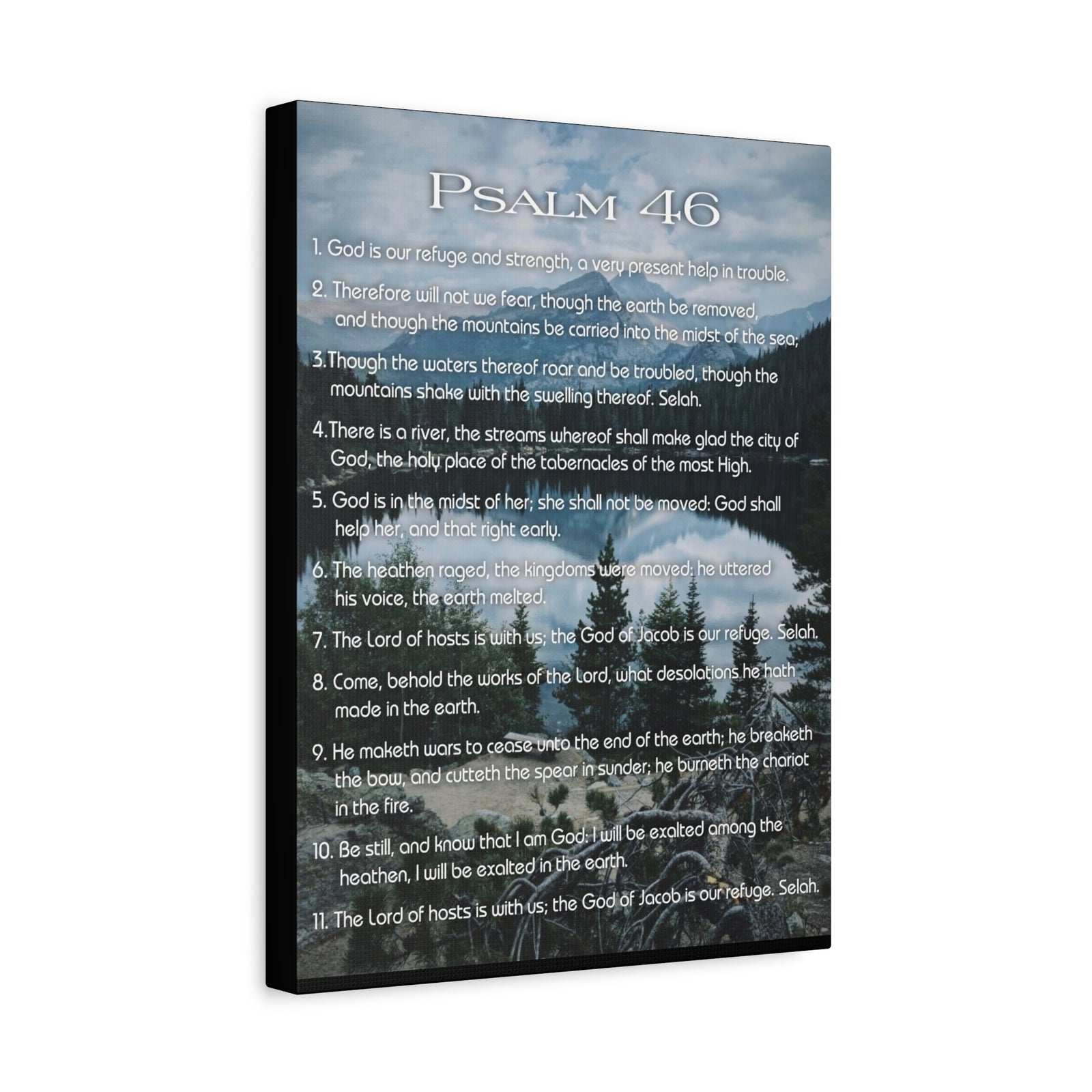 Scripture Walls Lord Reign In Me Psalm 46:11 Colored Christian Wall Art Print Ready to Hang-Express Your Love Gifts