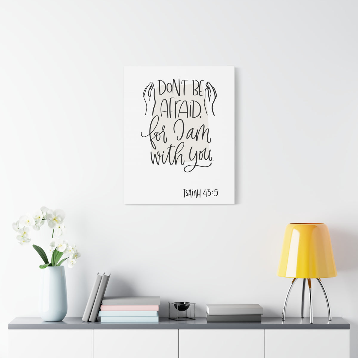 Scripture Walls Don't Be Afraid For I Am With You Isaiah 43:5 Bible Verse Canvas Christian Wall Art Ready To Hang