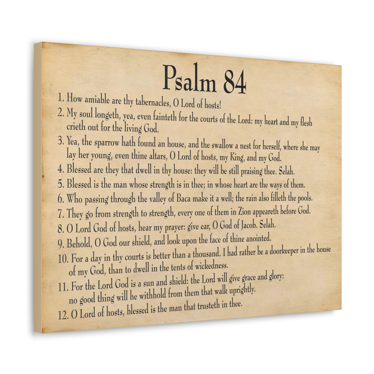 Scripture Walls Dwelling In God's Presence Psalm 84:4 Christian Wall Art Bible Verse Print Ready to Hang-Express Your Love Gifts
