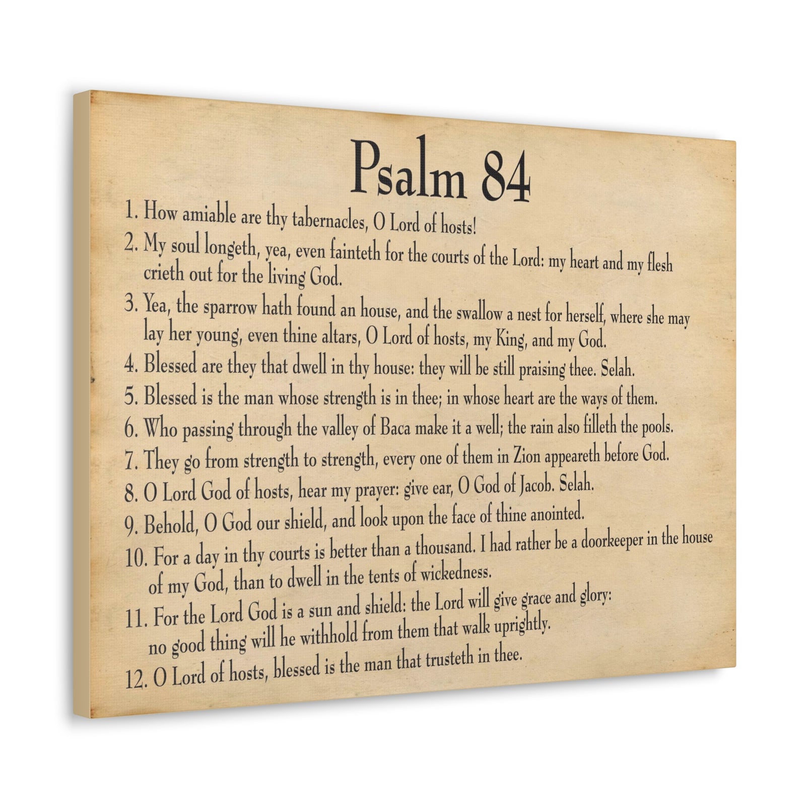 Scripture Walls Dwelling In God's Presence Psalm 84:4 Christian Wall Art Bible Verse Print Ready to Hang-Express Your Love Gifts