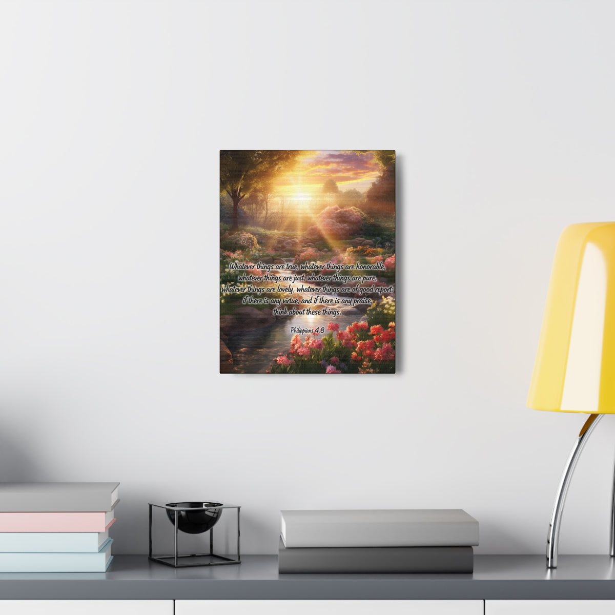 Scripture Walls Whatever Things Philippians 4:8 Christian Wall Art Print Ready to Hang Unframed-Express Your Love Gifts