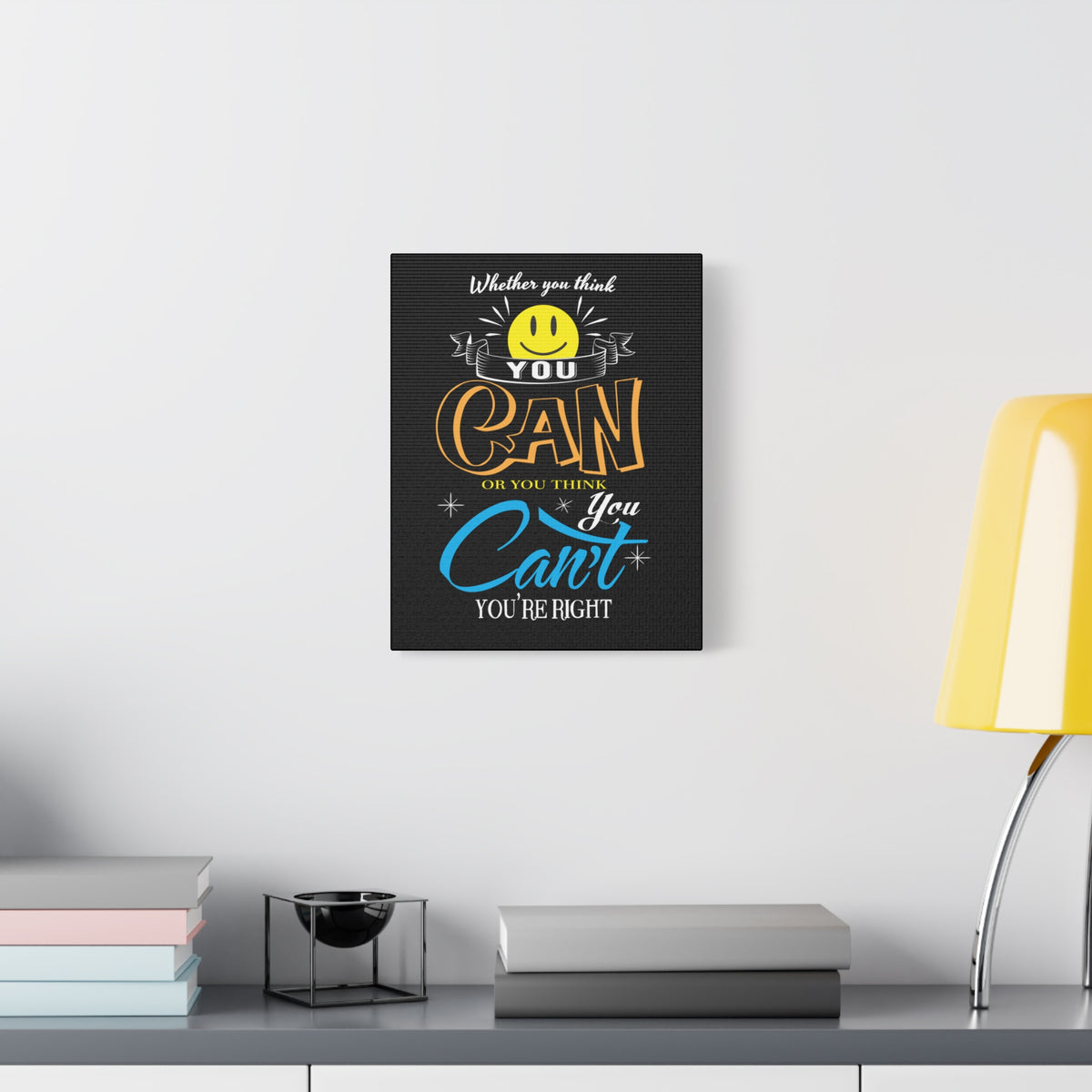 Inspirational Quote Canvas You Can Wall Art Motivational Motto Inspiring Prints Artwork Decor Ready to Hang-Express Your Love Gifts