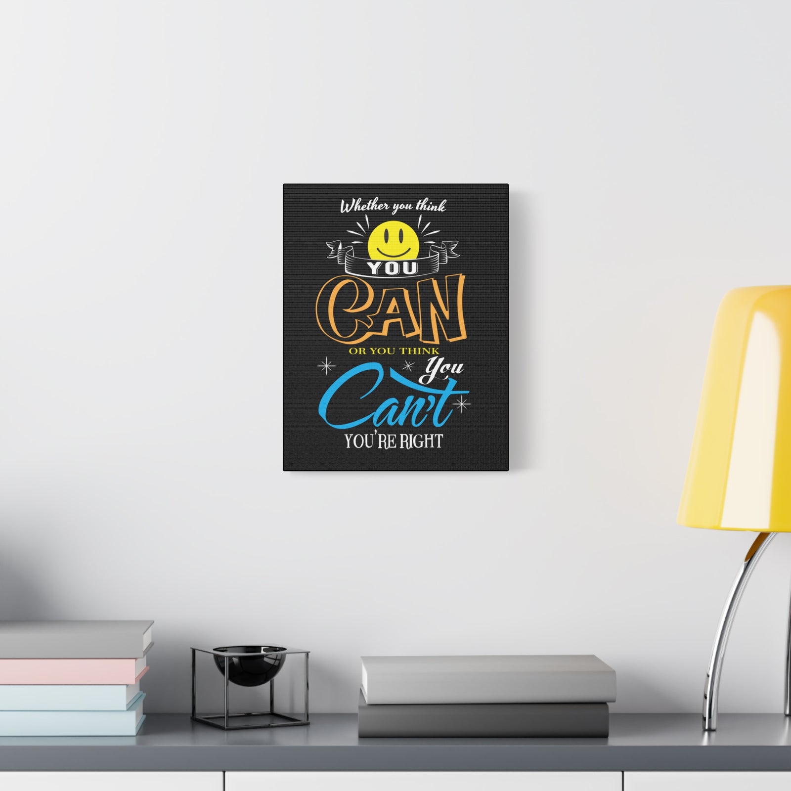 Inspirational Quote Canvas You Can Wall Art Motivational Motto Inspiring Prints Artwork Decor Ready to Hang-Express Your Love Gifts