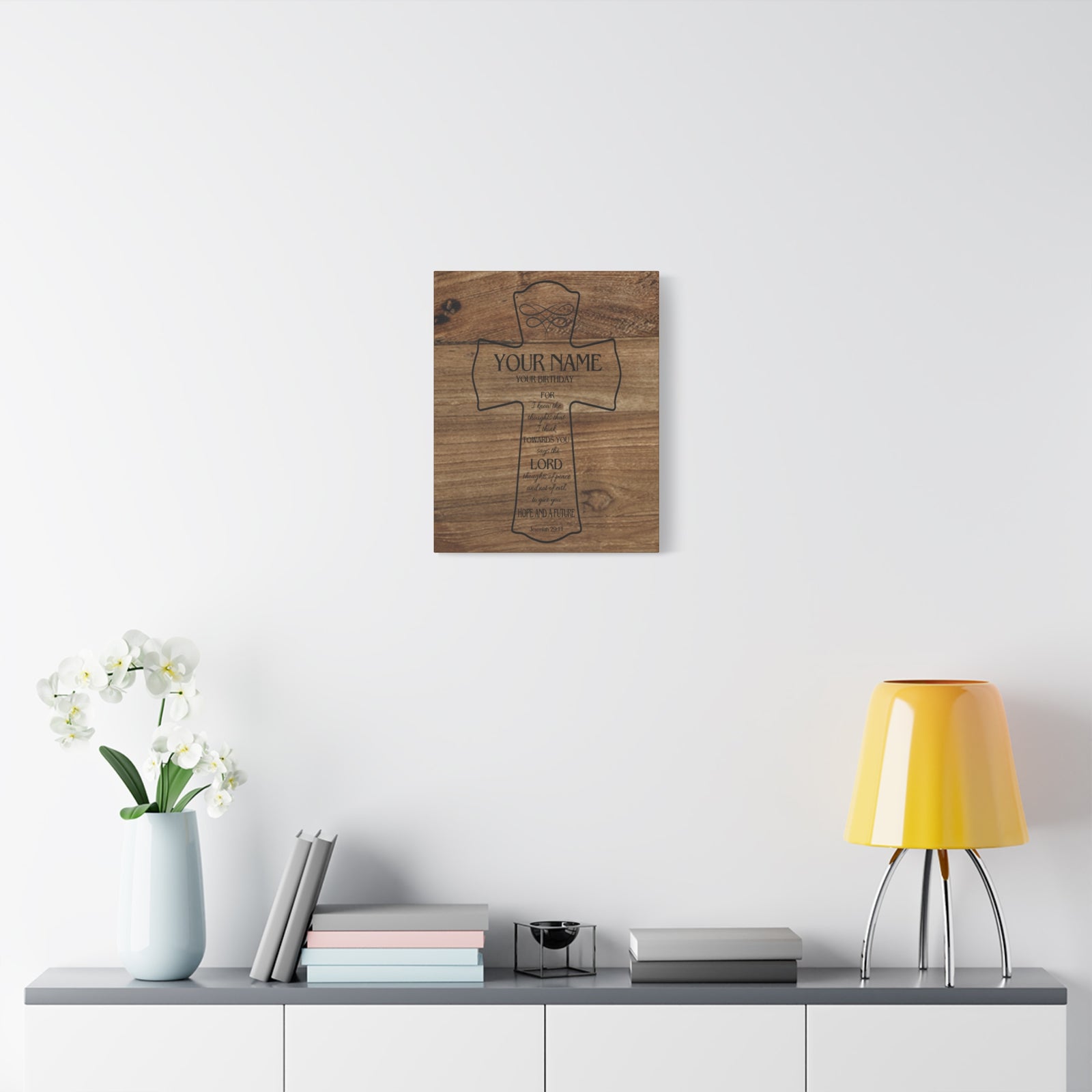 Scripture Walls Personalized Hope and a Future Jeremiah 29:11 Bible Chapter Canvas Christian Wall Art Ready to Hang-Express Your Love Gifts