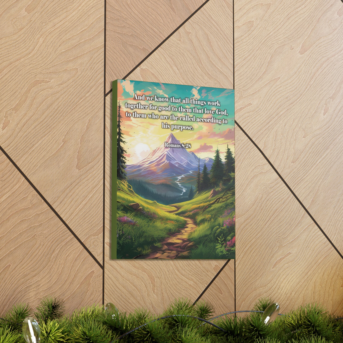 Scripture Walls All Things Work Together Romans 8:28 Christian Wall Art Print Ready to Hang Unframed-Express Your Love Gifts