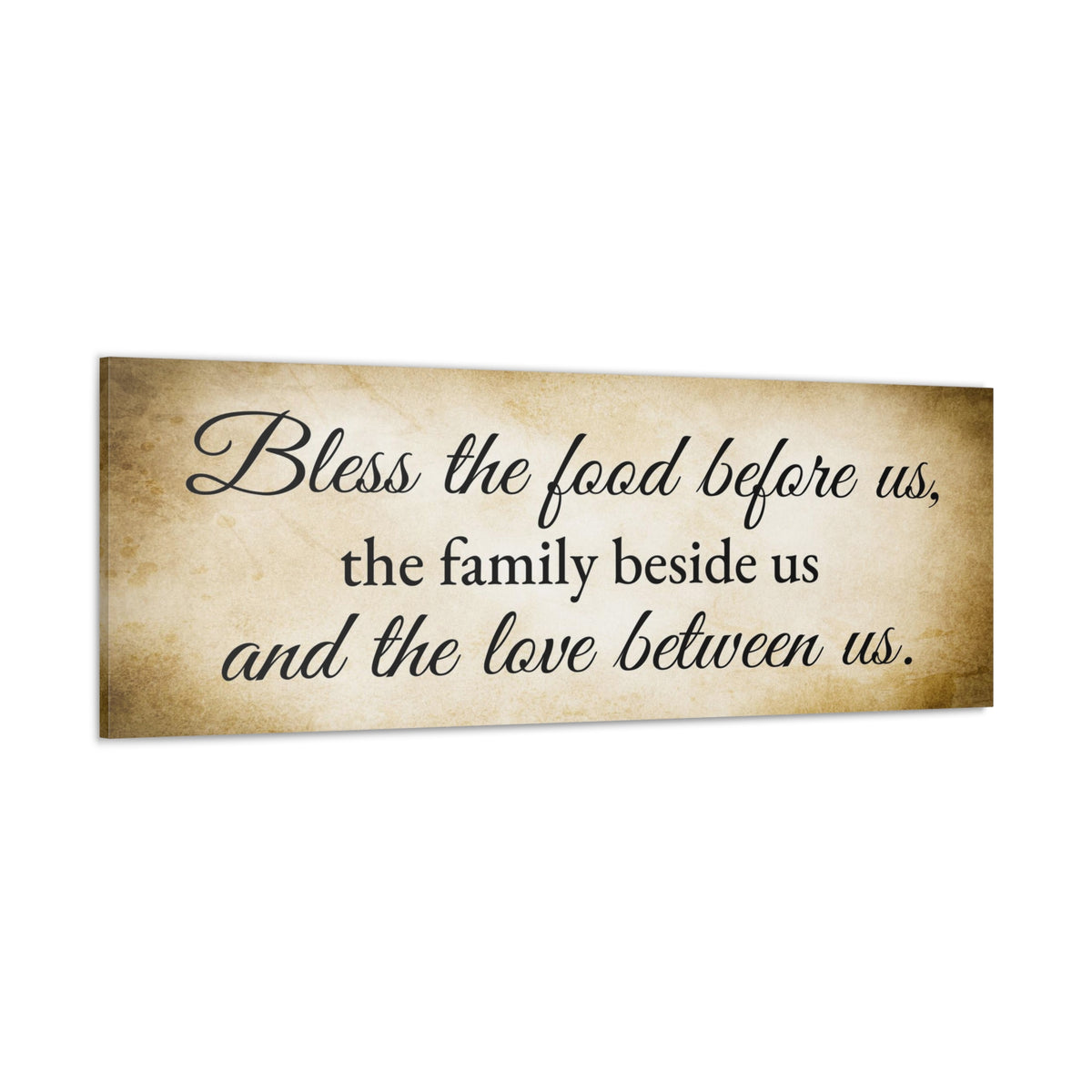 Scripture Walls Bless The Food Gold Bible Verse Canvas Christian Wall Art Ready to Hang Unframed-Express Your Love Gifts