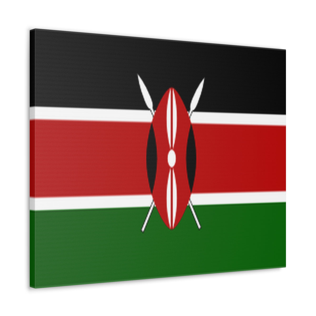 Kenya Country Flag Canvas Vibrant Wall Art Unframed Home Decor-Express Your Love Gifts