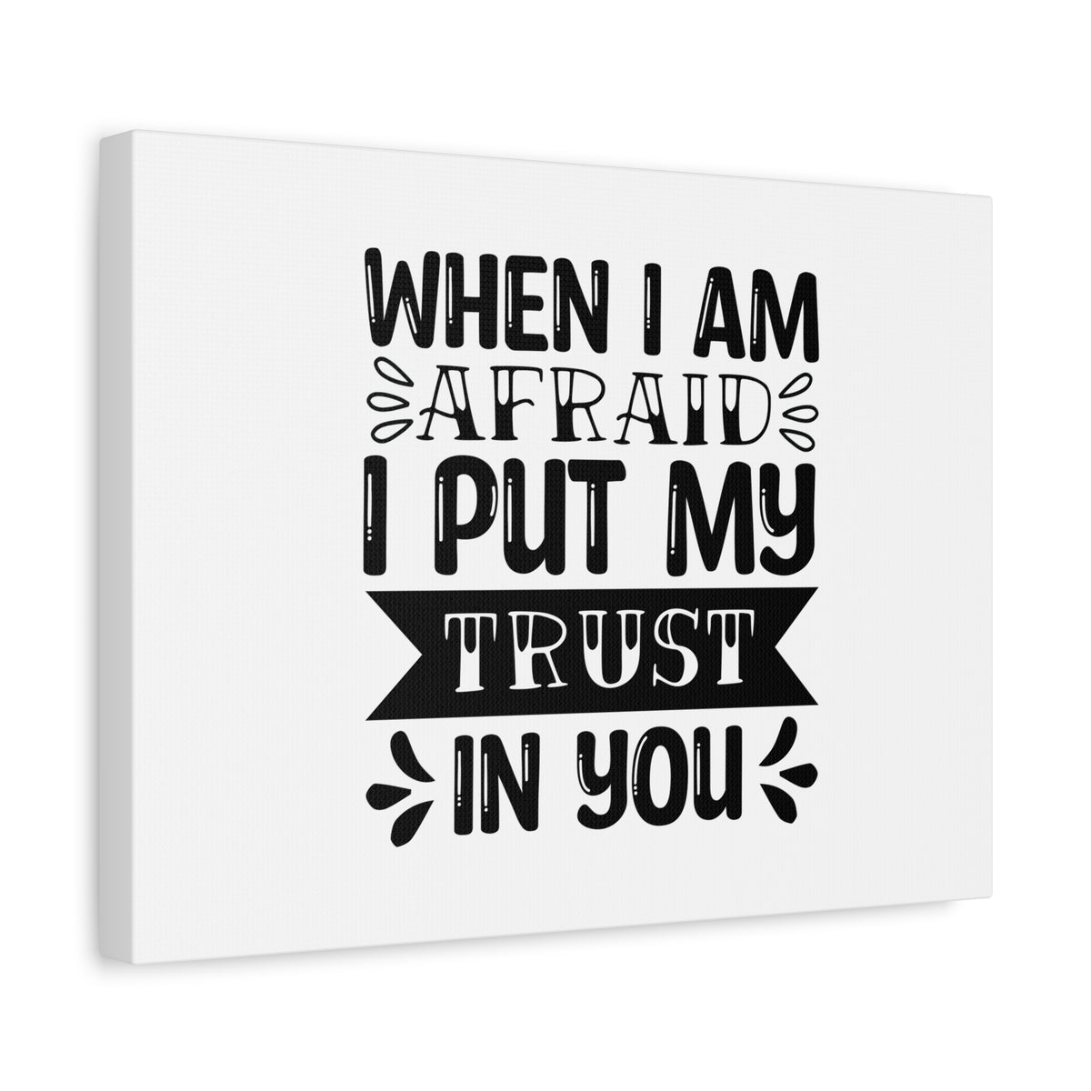 Scripture Canvas I Put My Trust In You Psalm 56:4 Christian Wall Art Bible Verse Print Ready to Hang-Express Your Love Gifts