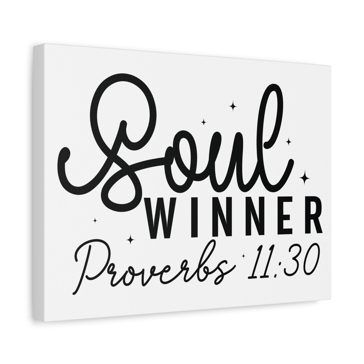 Scripture Walls Proverbs 11:30 Soul Winner Bible Verse Canvas Christian Wall Art Ready to Hang Unframed-Express Your Love Gifts