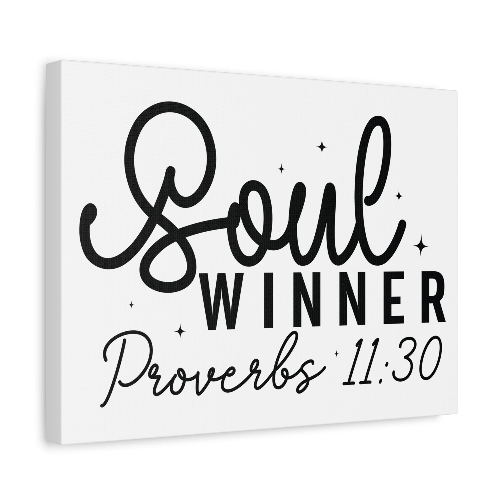 Scripture Walls Proverbs 11:30 Soul Winner Bible Verse Canvas Christian Wall Art Ready to Hang Unframed-Express Your Love Gifts