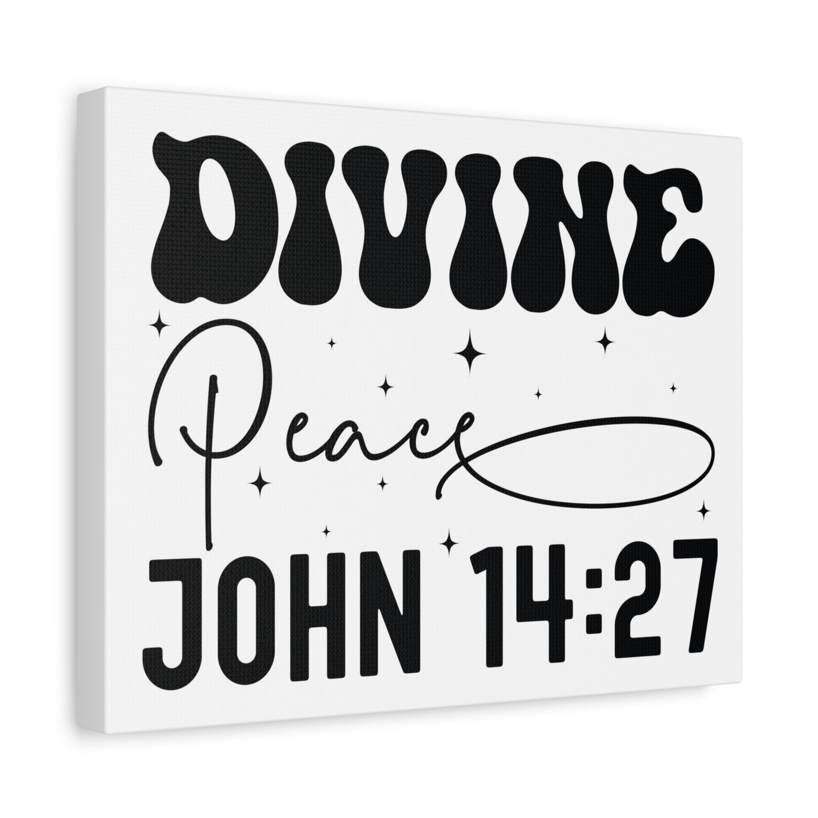 Scripture Walls John 14:27 Divine Peace Bible Verse Canvas Christian Wall Art Ready to Hang Unframed-Express Your Love Gifts