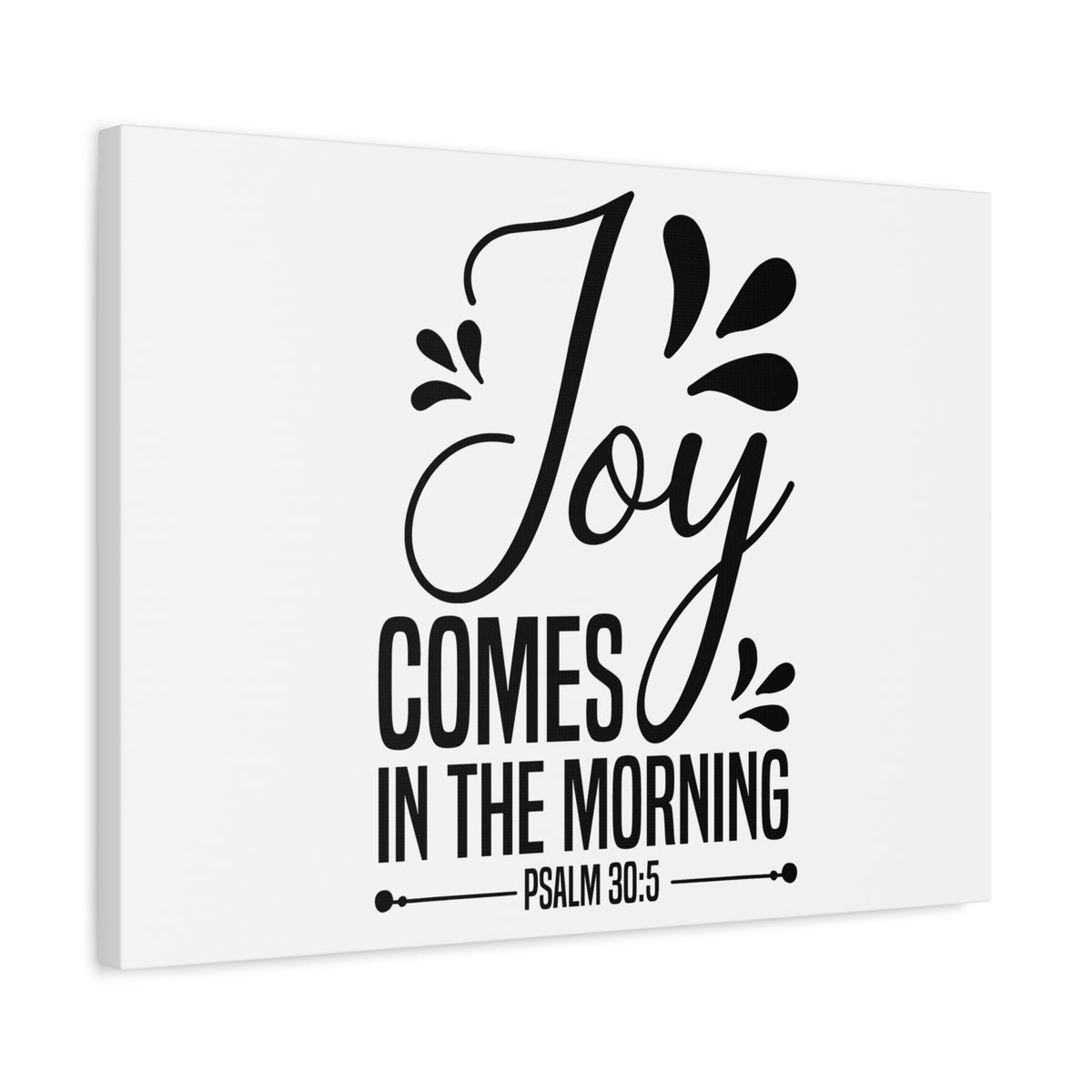 Scripture Canvas Joy Psalm 30:5 Christian Wall Art Bible Verse Print Ready to Hang-Express Your Love Gifts