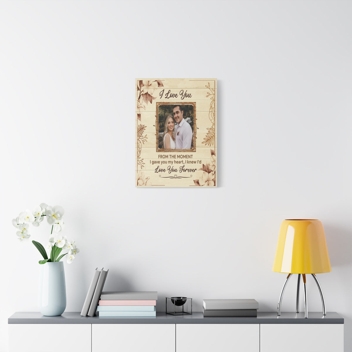 Personalized To My Wife I Love You Forever Custom Photo Canvas Wall Art – Personalized Romantic Gift-Express Your Love Gifts