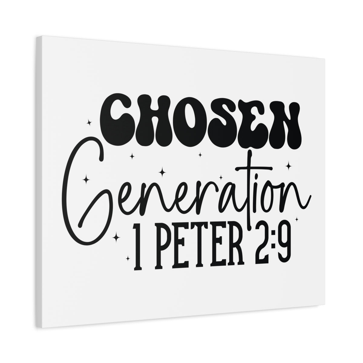 Scripture Walls 1 Peter 2:9 A Chosen Generation Bible Verse Canvas Christian Wall Art Ready to Hang Unframed-Express Your Love Gifts