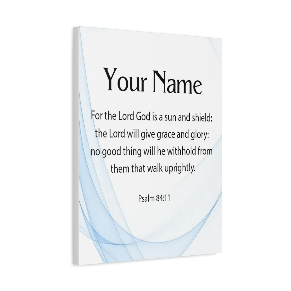 Scripture Walls Personalized Psalm 84:11 Bible Chapter Canvas Christian Wall Art Ready to Hang-Express Your Love Gifts