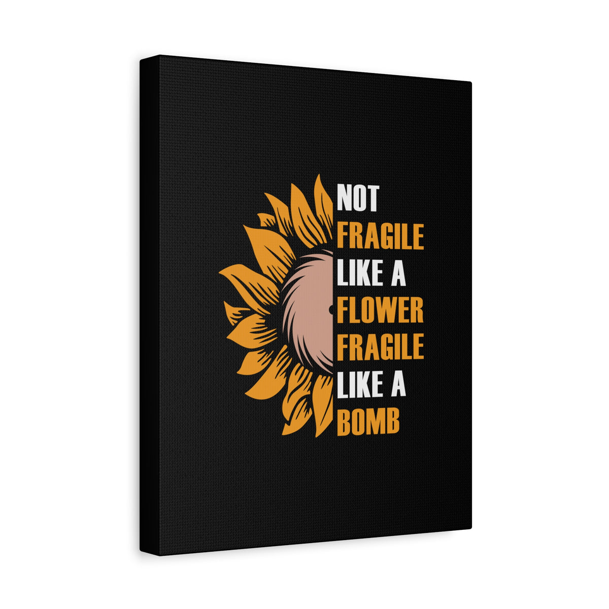 Inspirational Quote Canvas Flower Wall Art Motivational Motto Inspiring Prints Artwork Decor Ready to Hang-Express Your Love Gifts