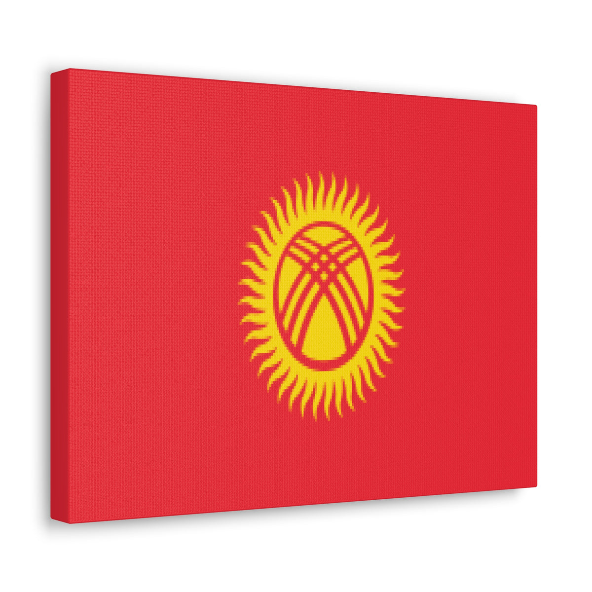 Kyrgyzstan Country Flag Canvas Vibrant Wall Art Unframed Home Decor-Express Your Love Gifts