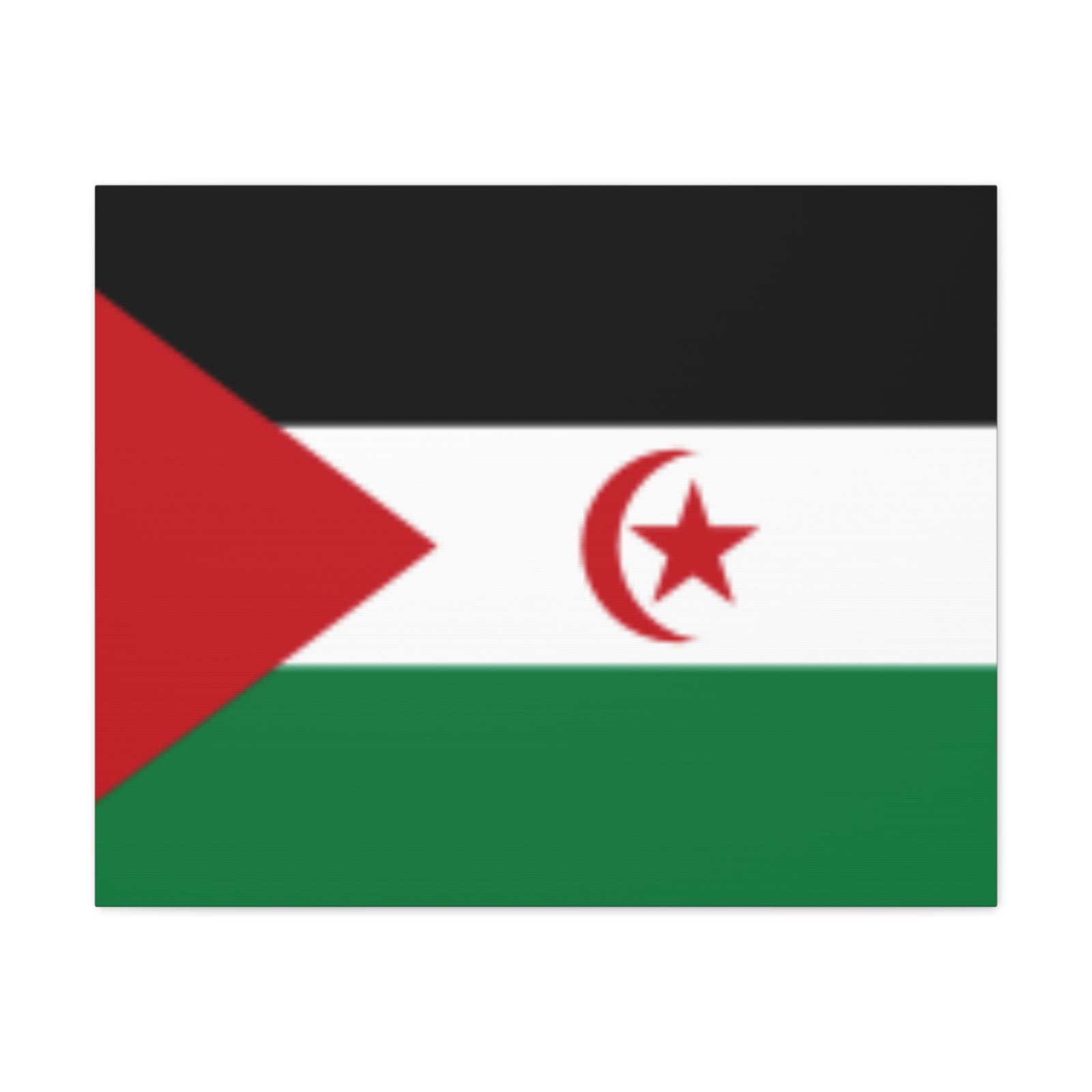 Western Sahara Country Flag Canvas Vibrant Wall Art Unframed Home Decor-Express Your Love Gifts