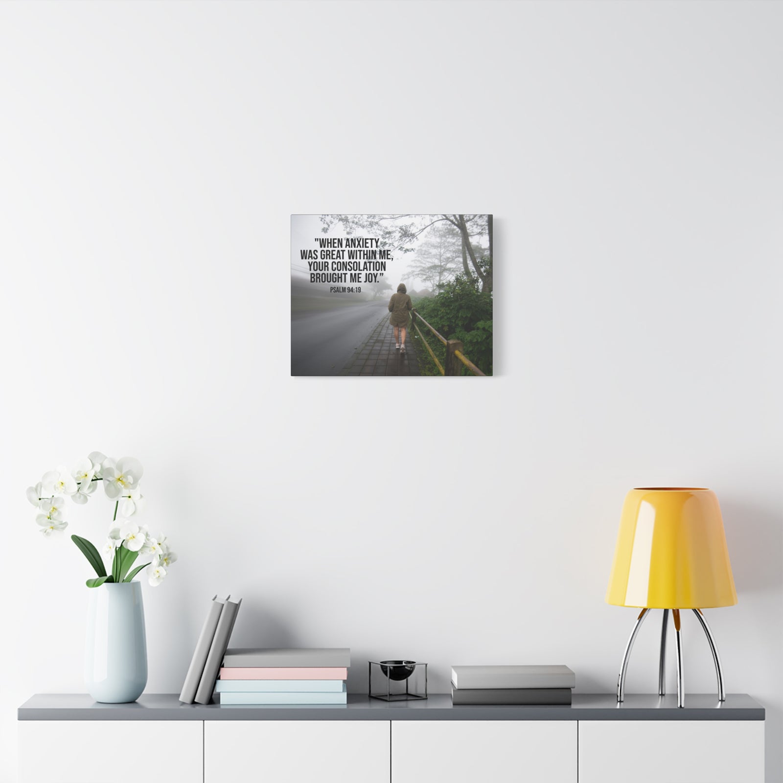 Scripture Walls Great Within Me Psalm 94:19 Bible Verse Canvas Christian Wall Art Ready to Hang-Express Your Love Gifts