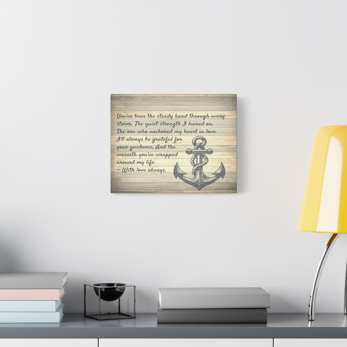 Personalized To Mom Your Love Anchors Me Custom Canvas Wall Art-Express Your Love Gifts