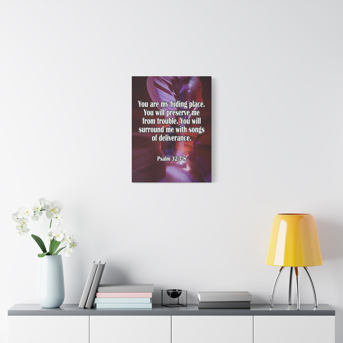You Are My Hiding Place Psalm 32:7-8 Christian Dad Canvas-Express Your Love Gifts