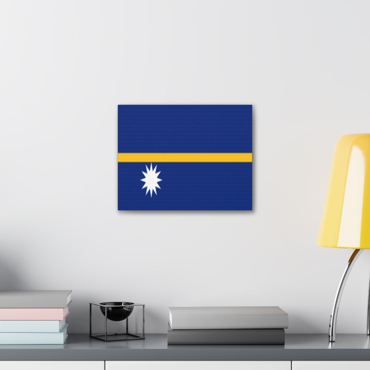 Nauru Country Flag Canvas Vibrant Wall Art Unframed Home Decor-Express Your Love Gifts