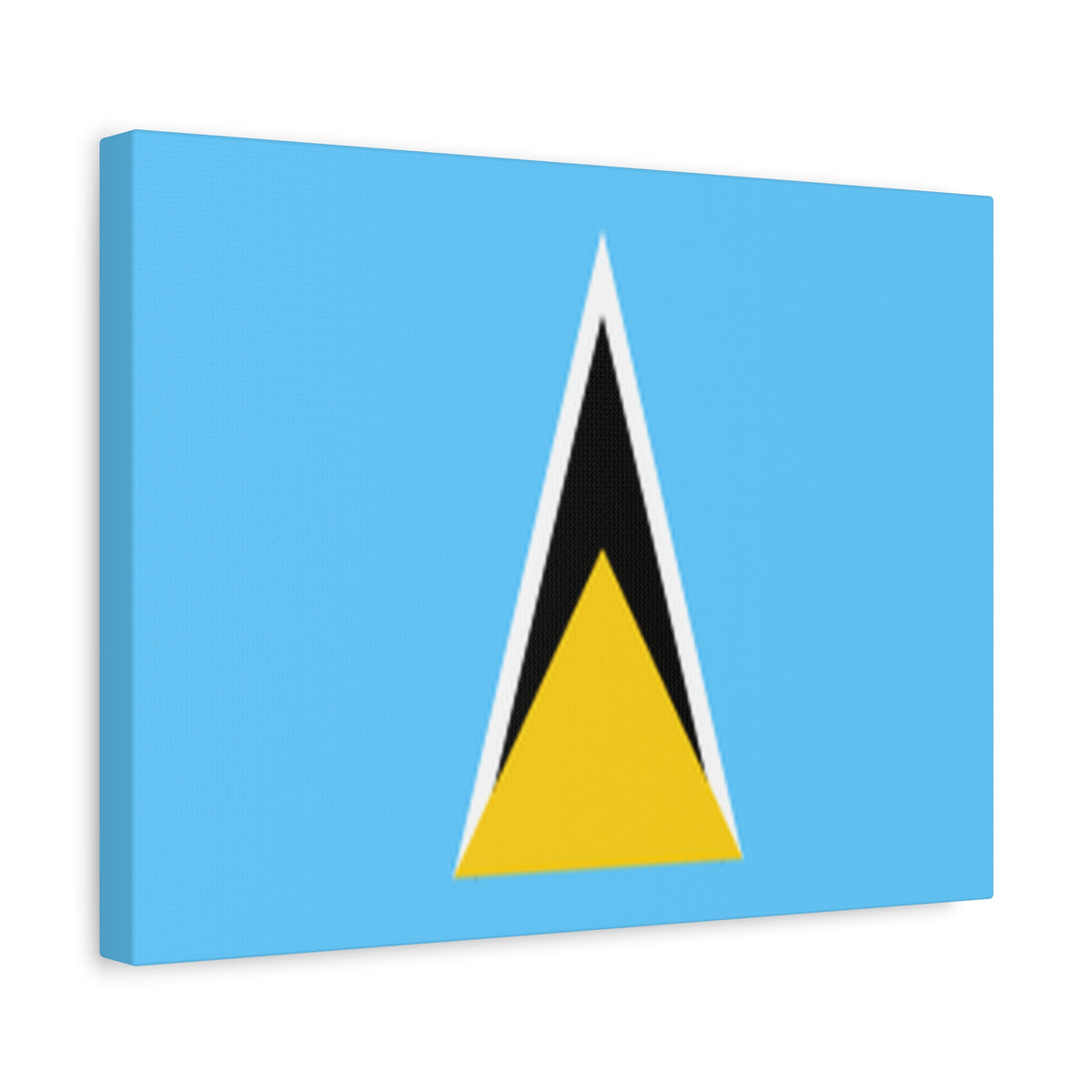Saint Lucia Country Flag Canvas Vibrant Wall Art Unframed Home Decor-Express Your Love Gifts