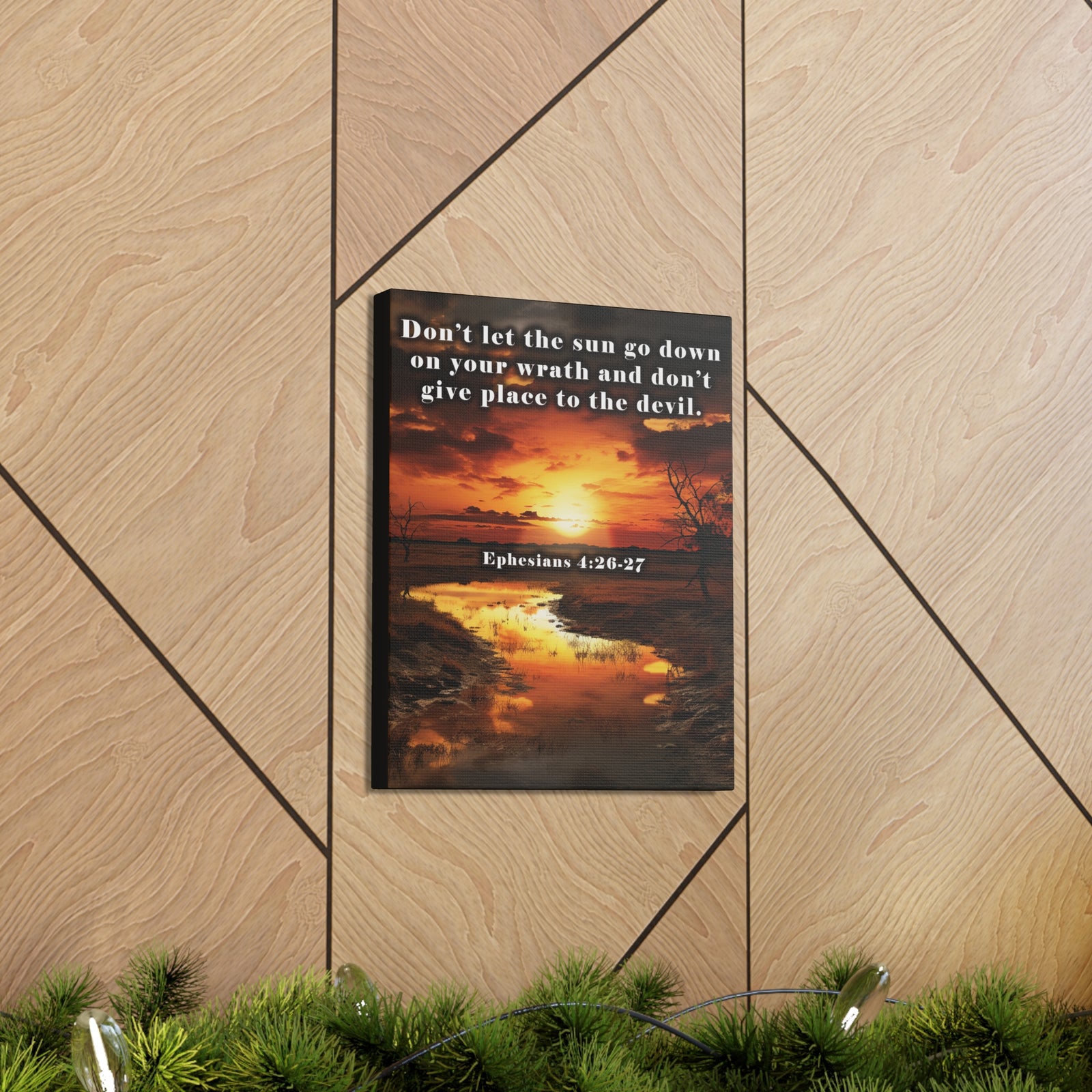 Scripture Walls Be Ye Angry Ephesians 4:26-27 Christian Wall Art Print Ready to Hang Unframed-Express Your Love Gifts