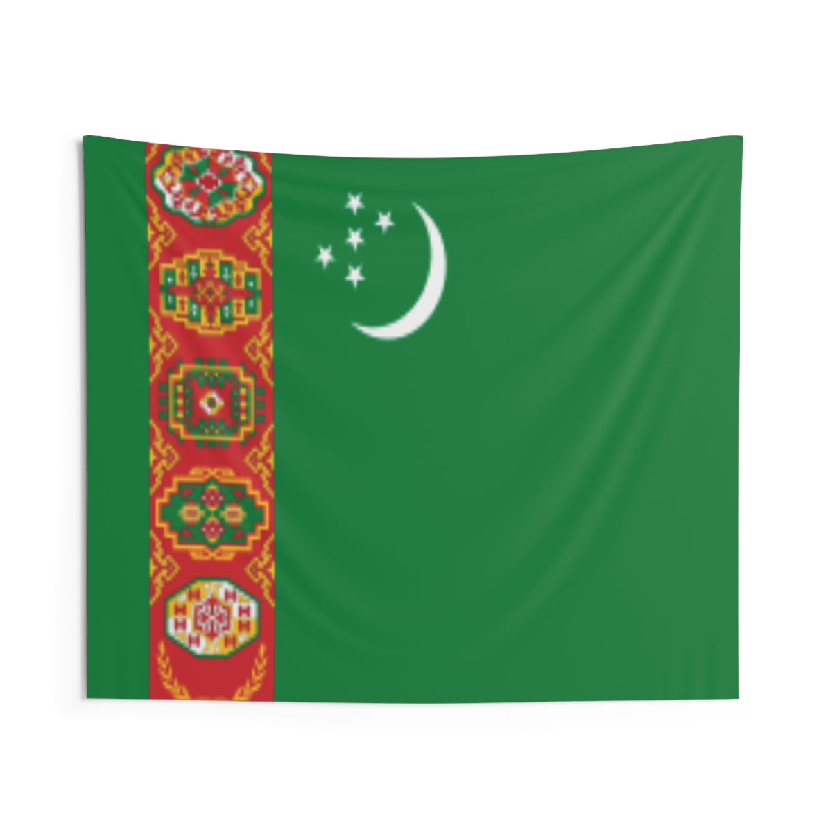 Turkmenistan Country Flag Wall Hanging Tapestry-Express Your Love Gifts