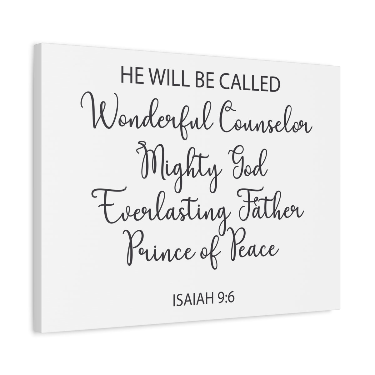 Scripture Walls Prince Of Peace Isaiah 9:6 Bible Verse Canvas Christian Wall Art Ready To Hang-Express Your Love Gifts