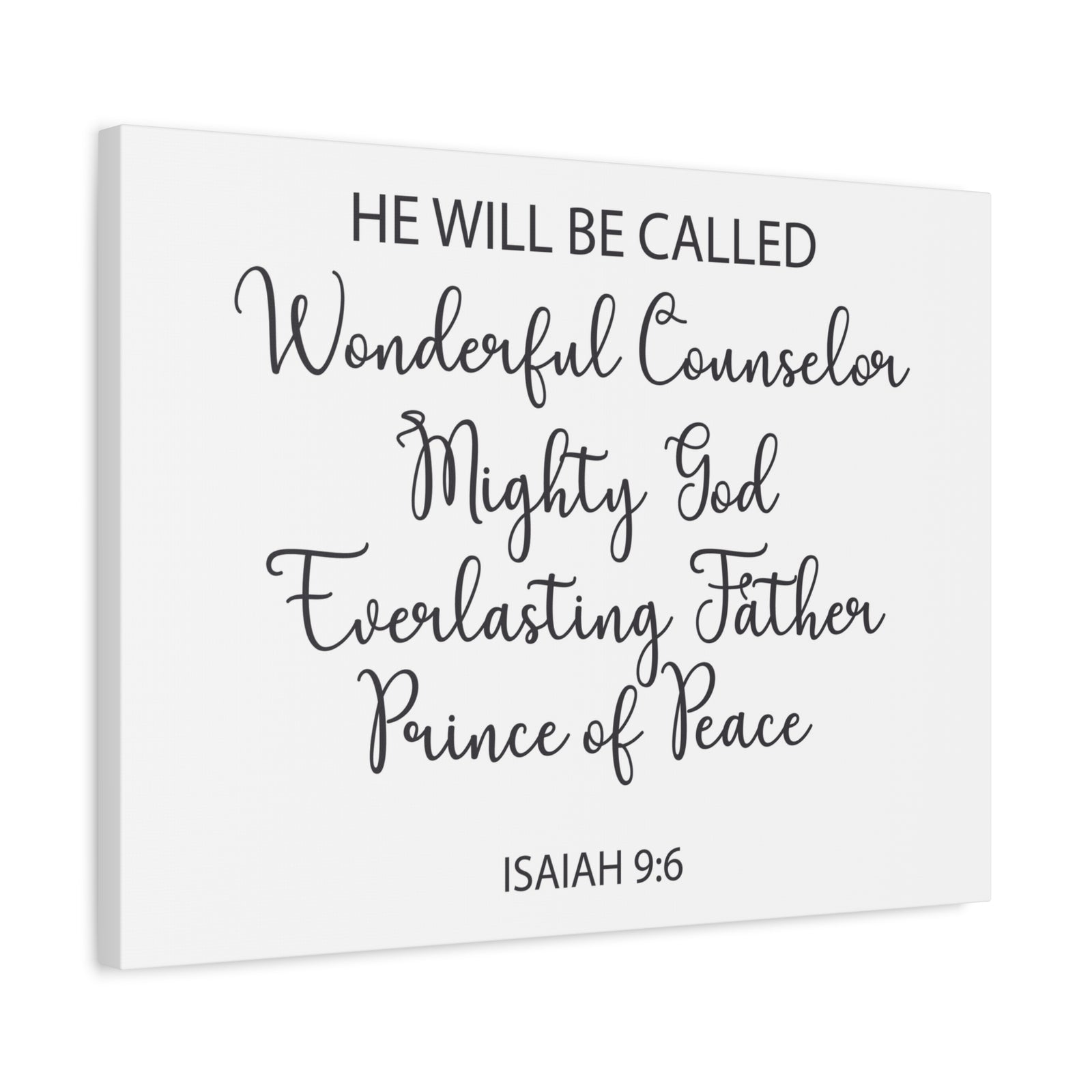 Scripture Walls Prince Of Peace Isaiah 9:6 Bible Verse Canvas Christian Wall Art Ready To Hang-Express Your Love Gifts