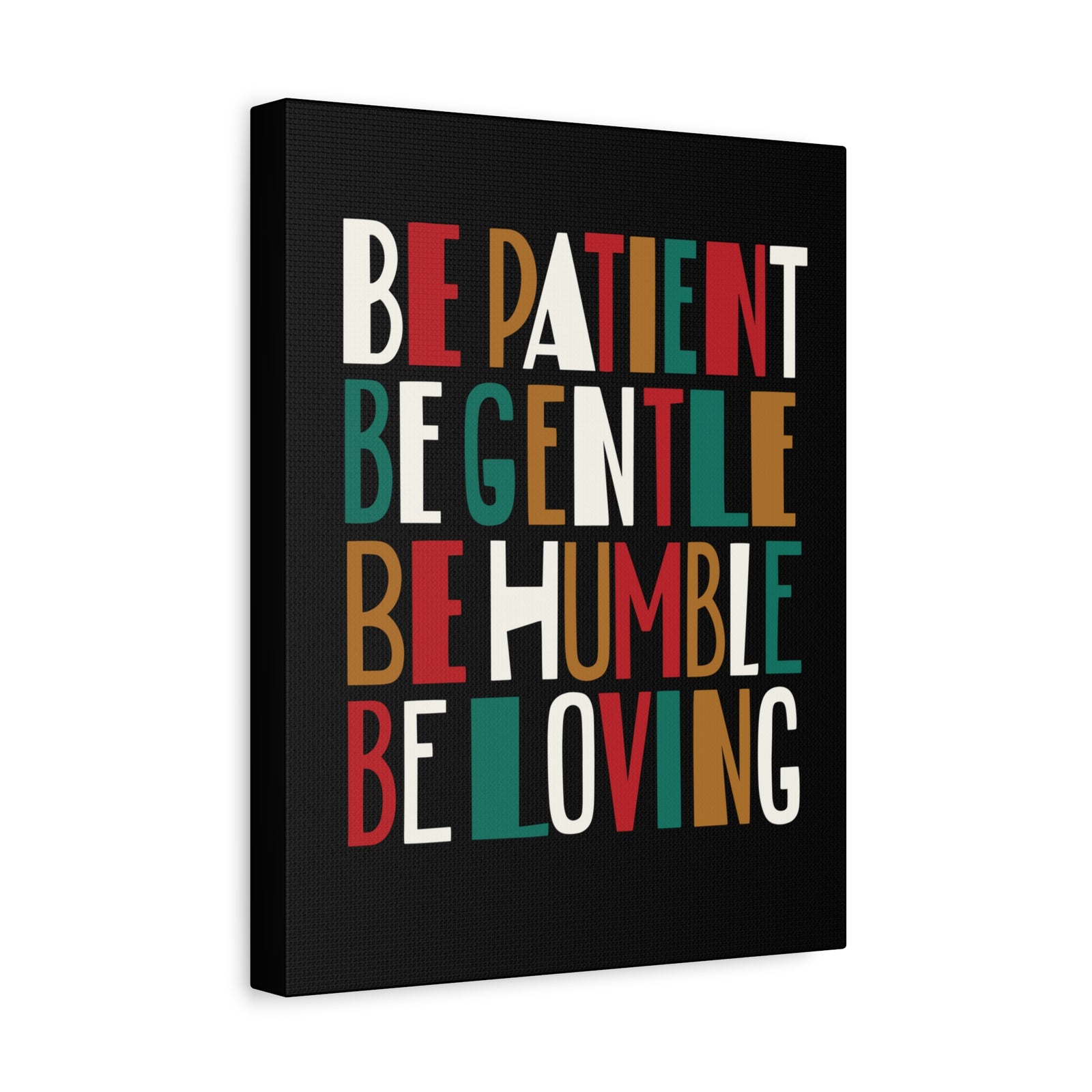 Scripture Canvas Be Patient Be Gentle 1 Timothy 6:11 Christian Wall Art Bible Verse Print Ready To Hang-Express Your Love Gifts