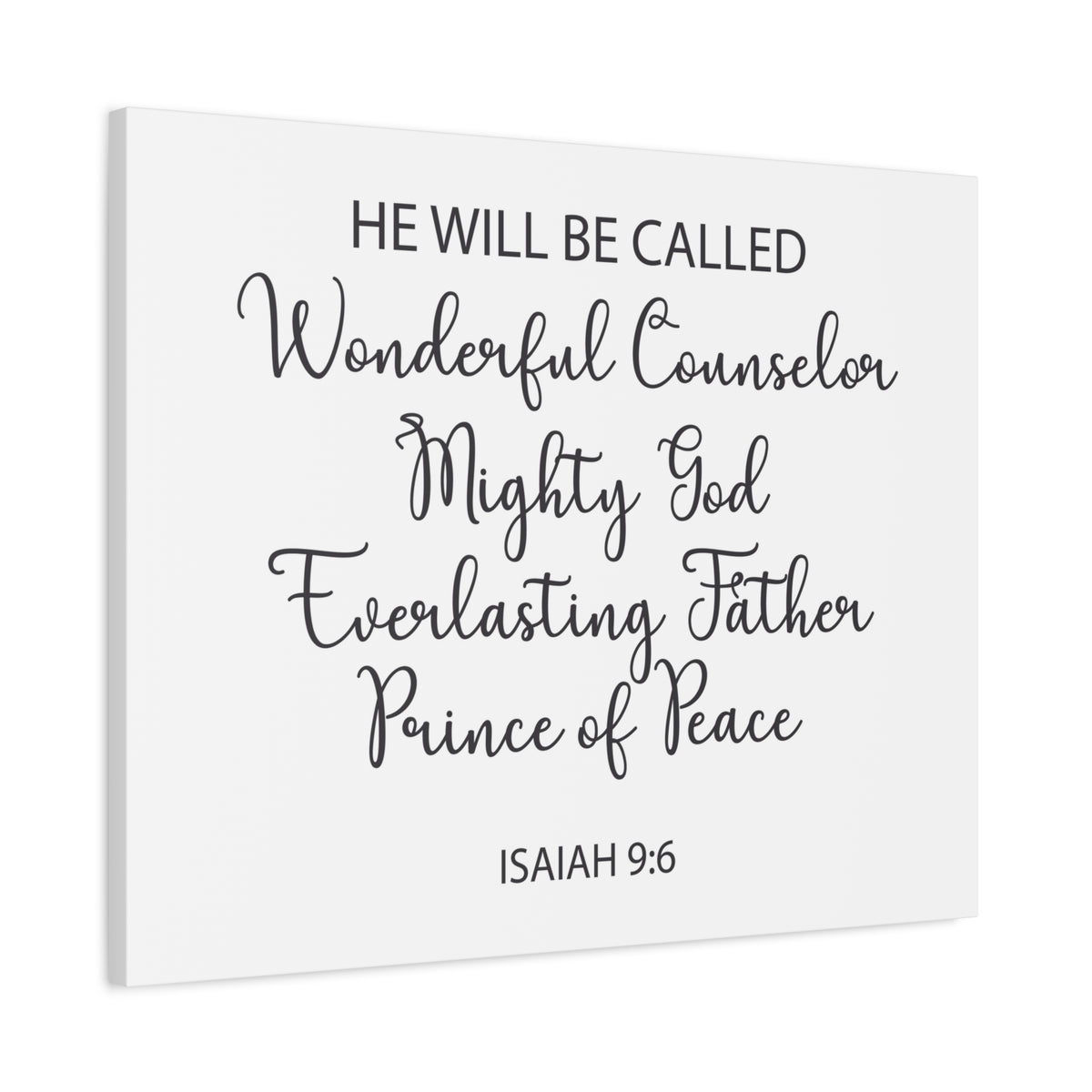 Scripture Walls Prince Of Peace Isaiah 9:6 Bible Verse Canvas Christian Wall Art Ready To Hang-Express Your Love Gifts