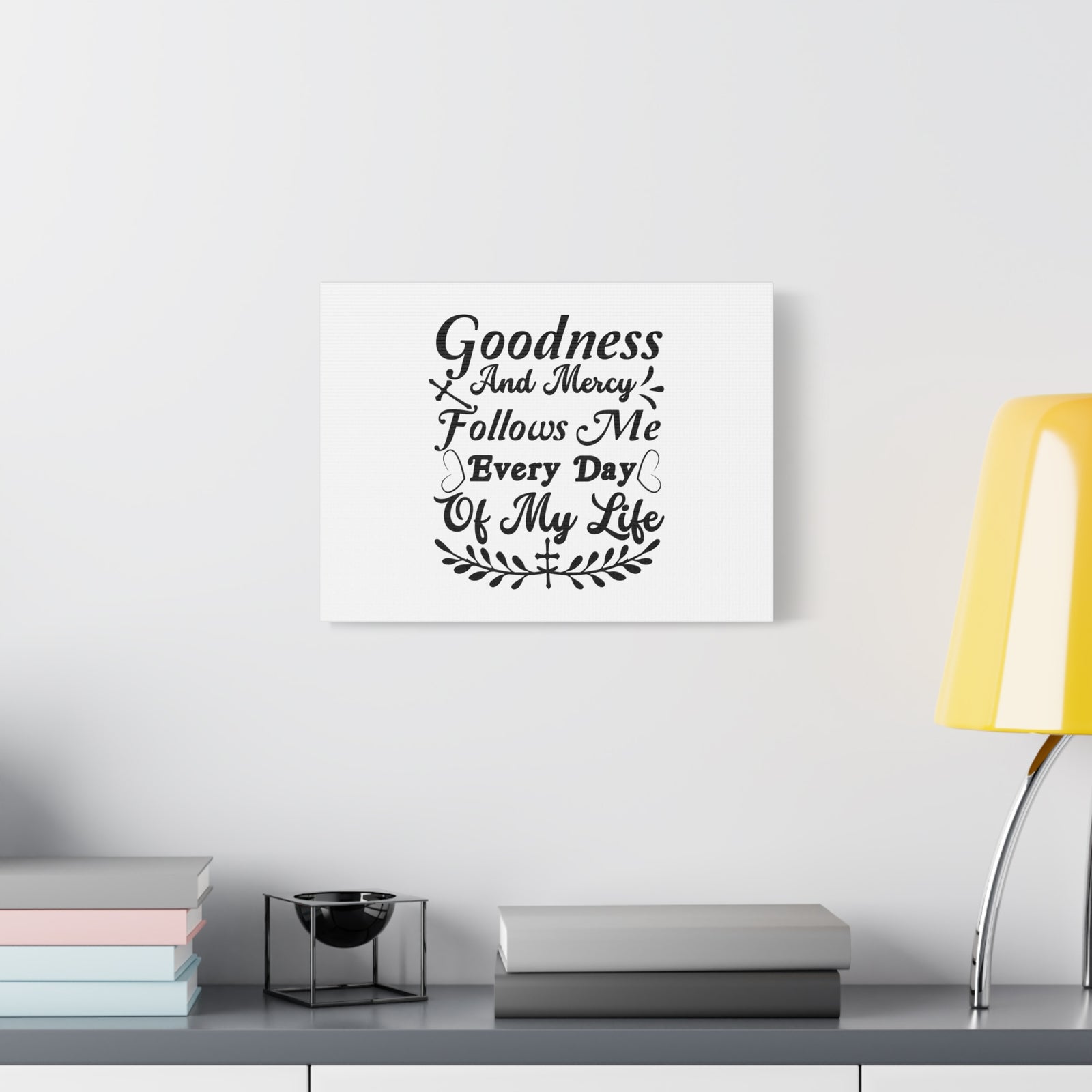 Scripture Canvas Everyday Of My Life Psalm 121:7-8 Laurel White Christian Wall Art Bible Verse Print Ready to Hang-Express Your Love Gifts