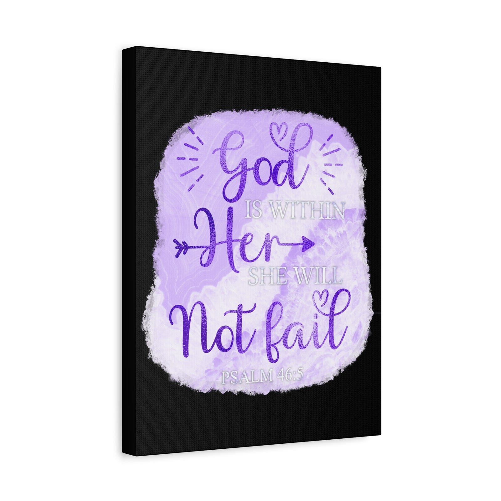 Scripture Walls Psalm 46:5 God is Within Her Bible Verse Canvas Christian Wall Art Ready to Hang Unframed-Express Your Love Gifts