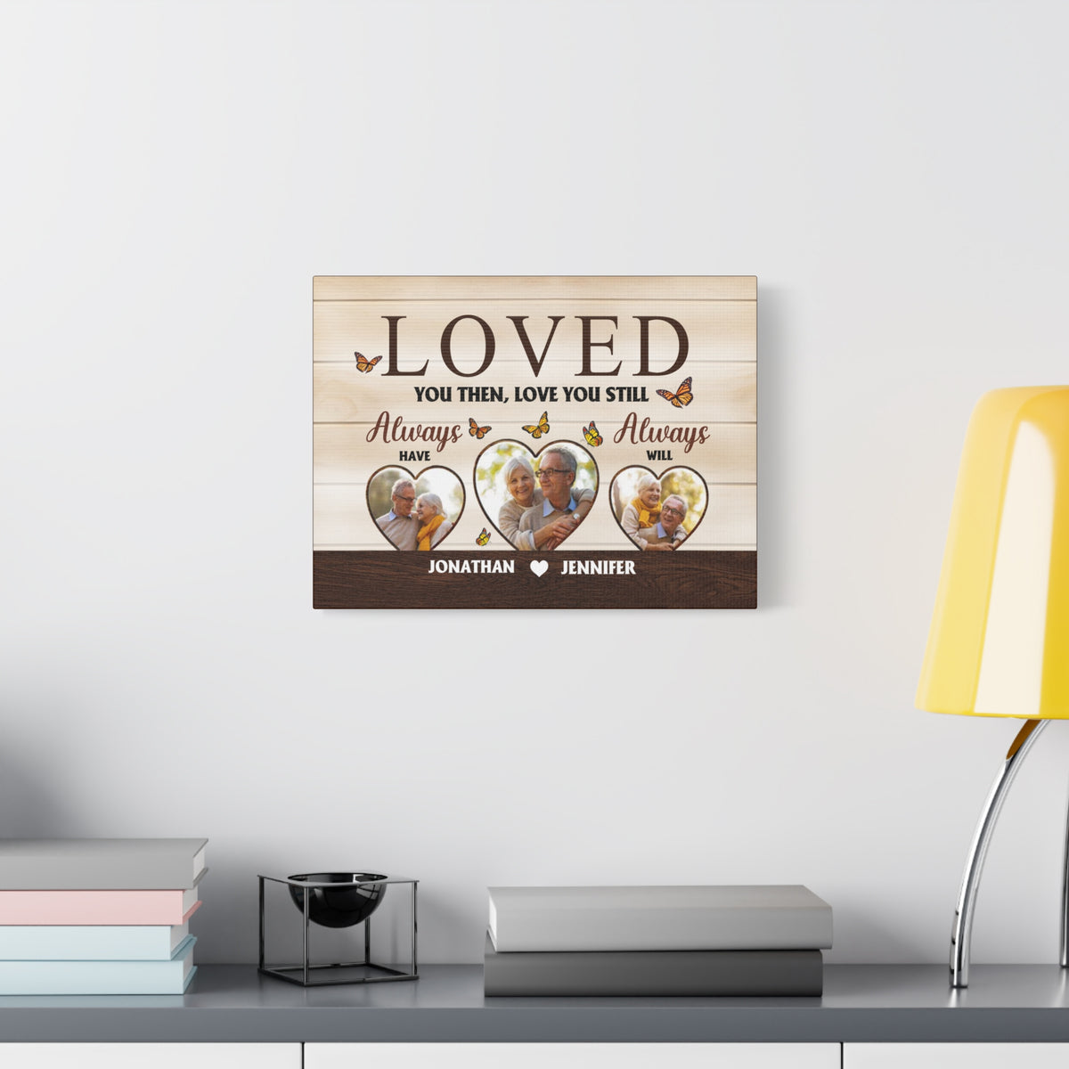 Personalized Loved You Then, Love You Still Canvas Wall Art – Always Have, Always Will-Express Your Love Gifts