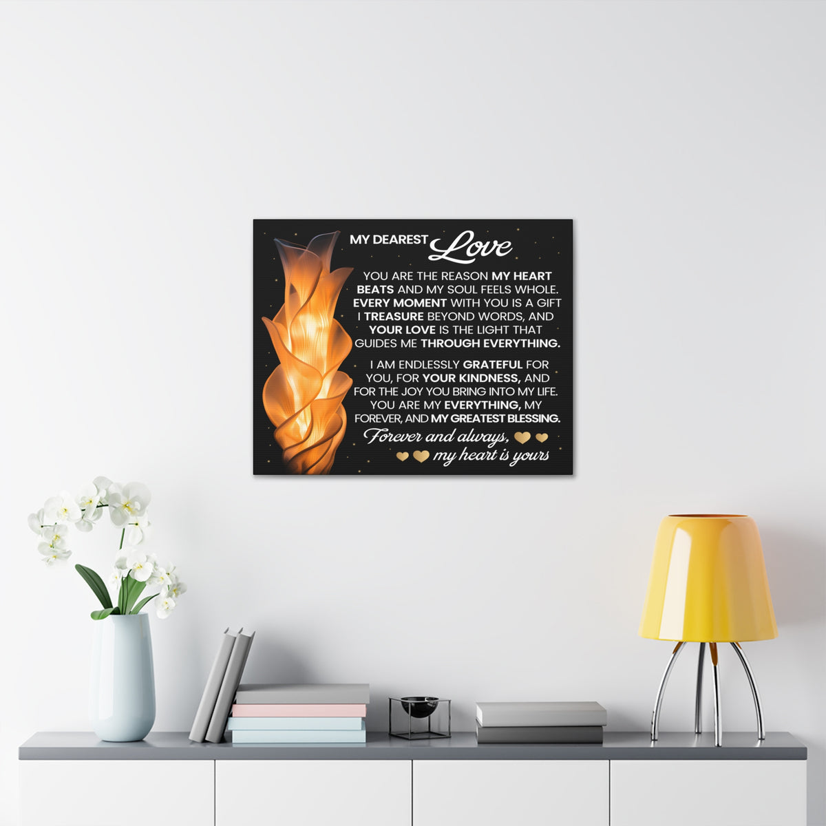 You Are The Reason Romantic Inspirational Print Ready to Hang Artwork Unframed-Express Your Love Gifts