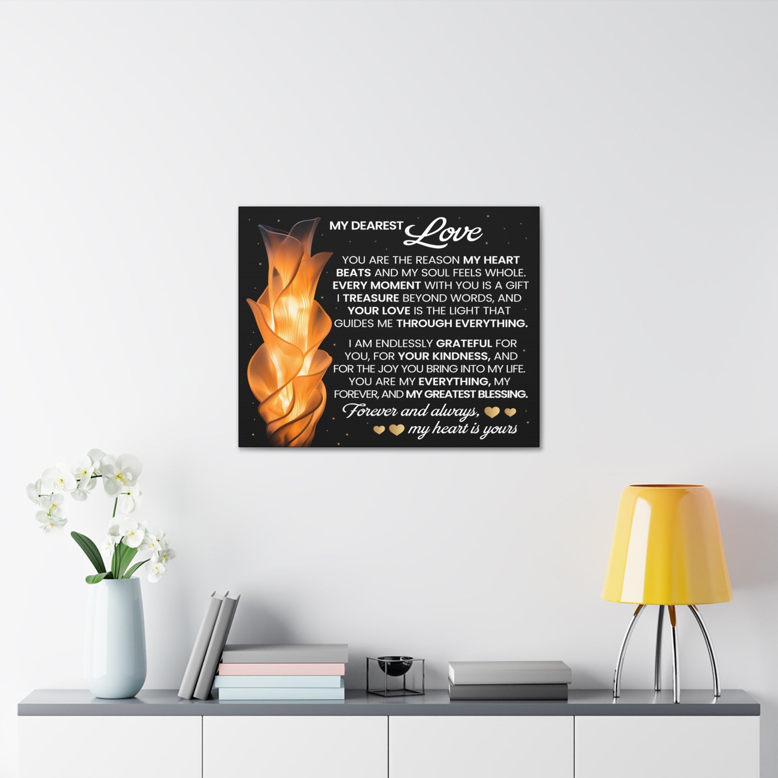 You Are The Reason Romantic Inspirational Print Ready to Hang Artwork Unframed-Express Your Love Gifts