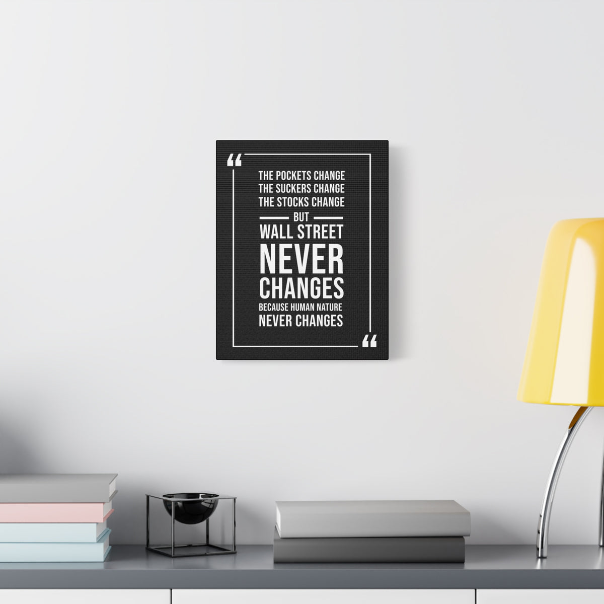Stock Market Wall Art Wall Street Never Changes Wall Street Trading QuoteMoney Motivation Wall Art-Express Your Love Gifts