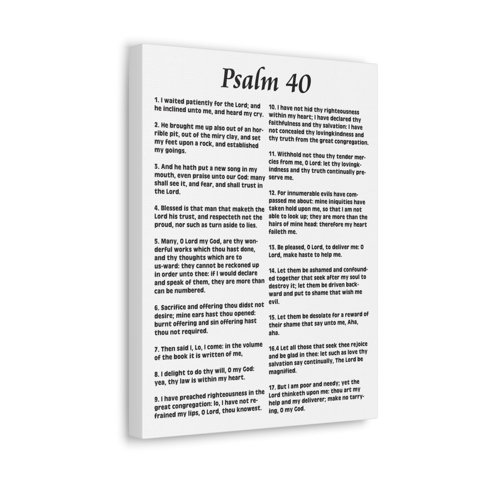 Scripture Walls My Deliverer Heard Me Psalm 40:11 Christian Wall Art Print Ready to Hang-Express Your Love Gifts