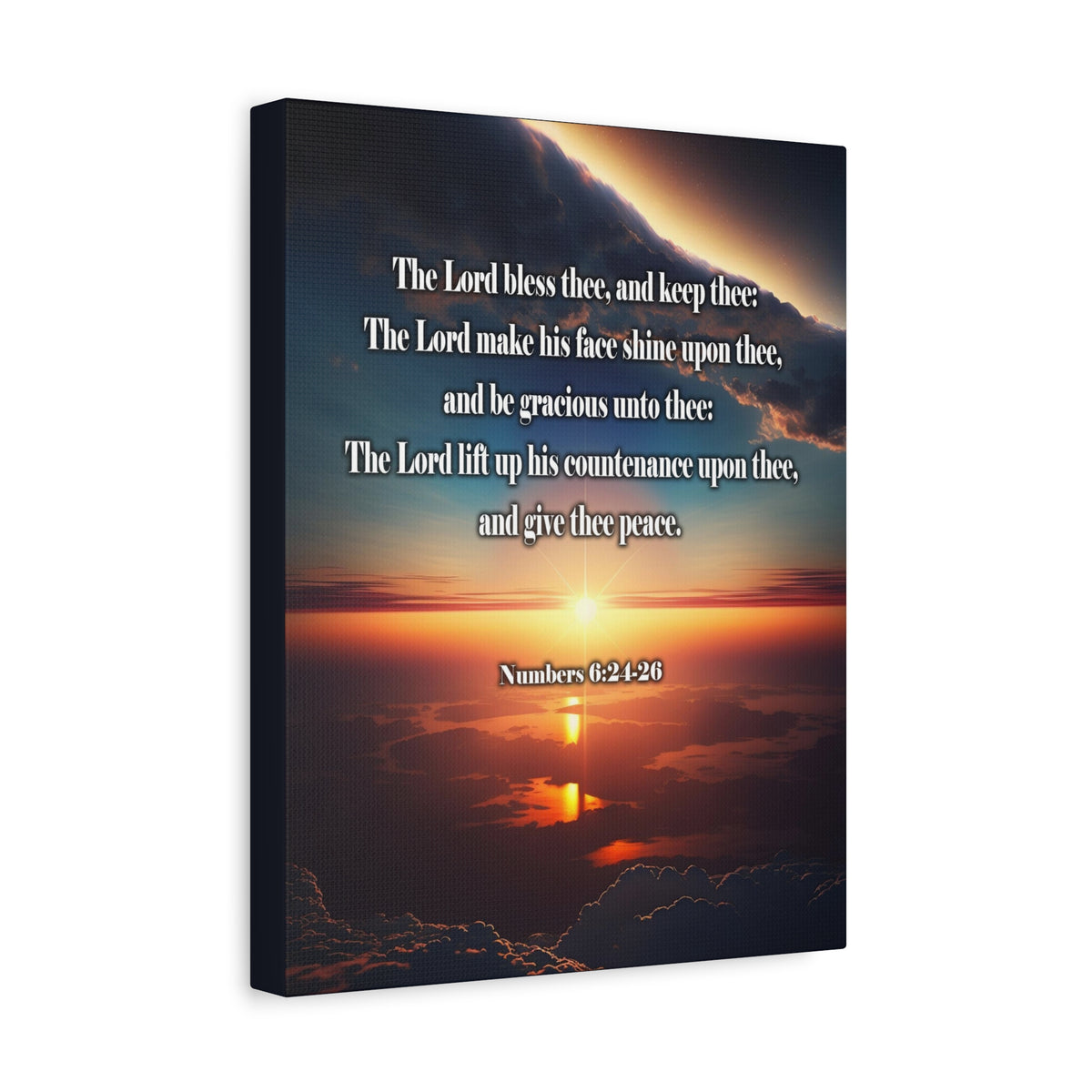 Scripture Walls Lord Bless Numbers 6:24-26 Christian Wall Art Print Ready to Hang Unframed-Express Your Love Gifts