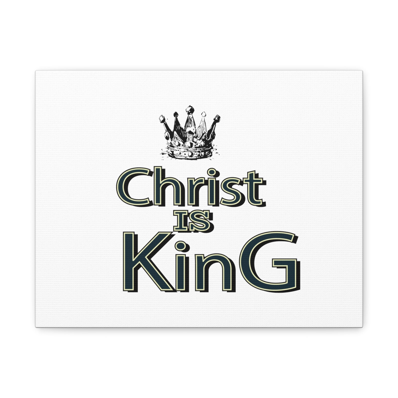 Scripture Walls Christ is King Bible Verse Canvas Christian Wall Art Ready to Hang Unframed-Express Your Love Gifts