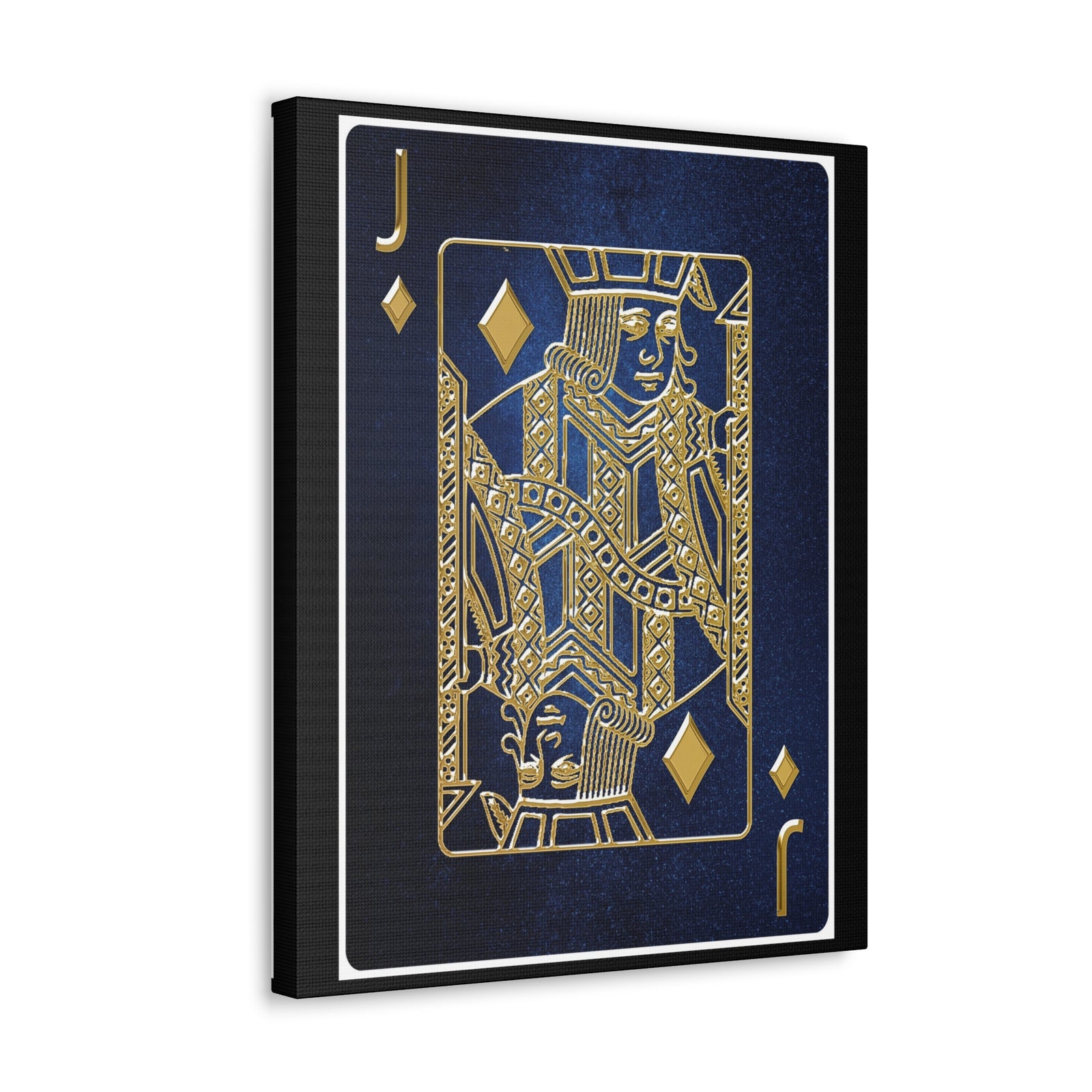 Jack Of Diamonds Space Background Playing Card Canvas Wall Art for Home Decor Ready-to-Hang-Express Your Love Gifts