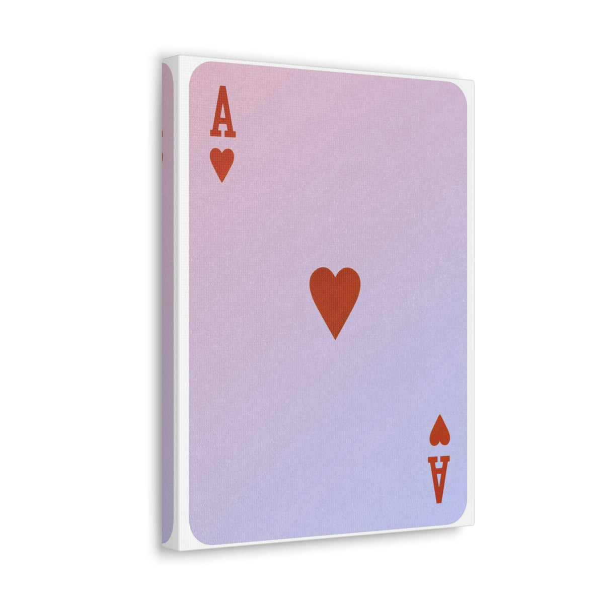 Ace Of Hearts Playing Card Canvas Wall Art for Home Decor Ready-to-Hang-Express Your Love Gifts